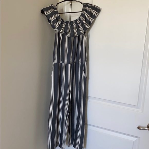 off the shoulder jumpsuit